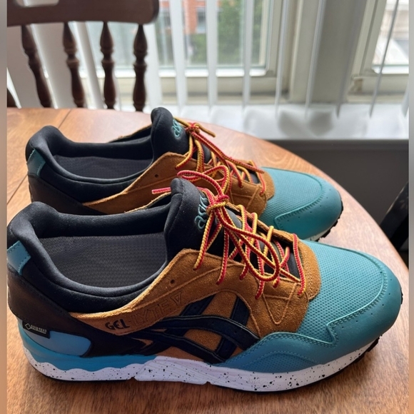 Asics Gel Sneakers - Teal, Brown, Black - Picture 2 of 6